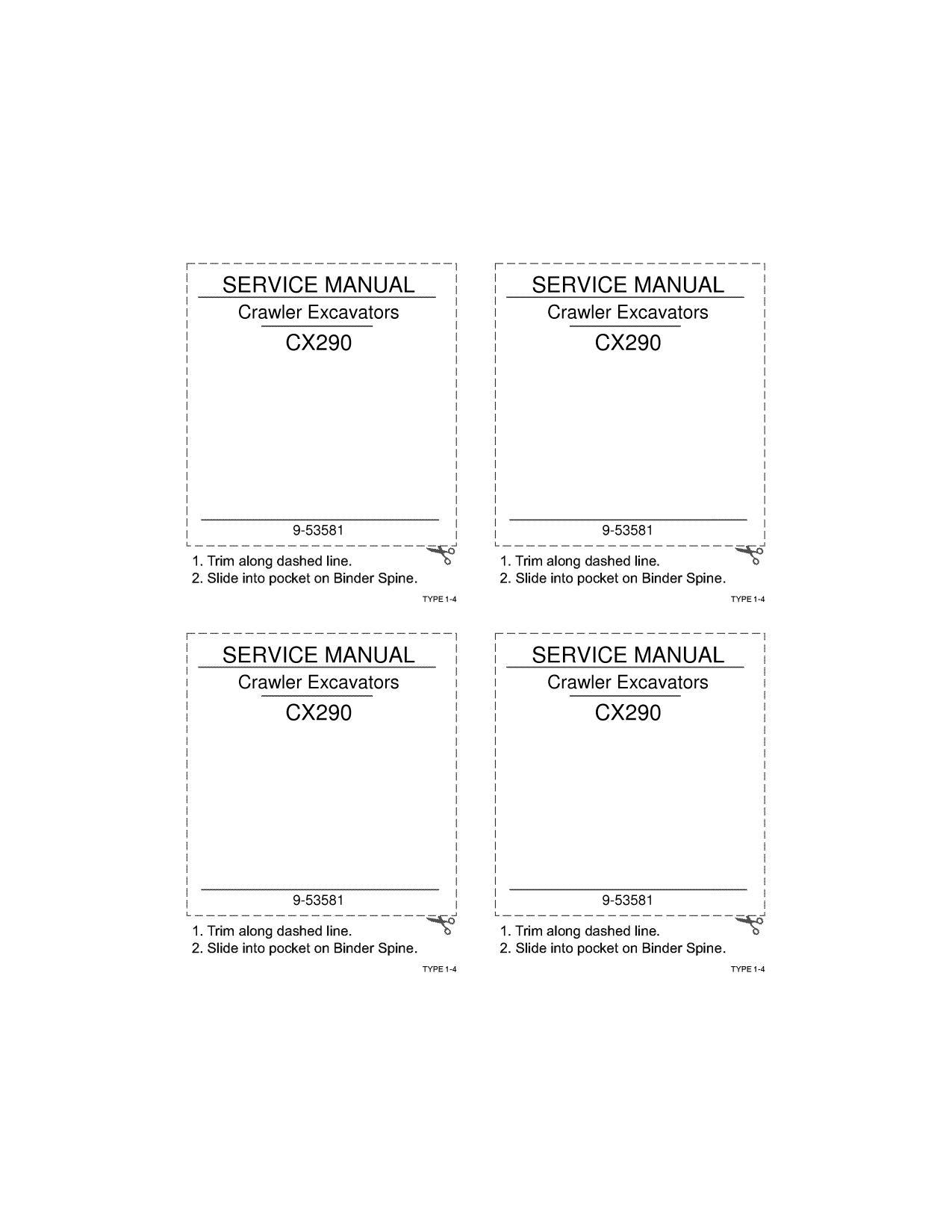 CX290 SERVICE MANUAL